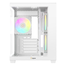 Корпус для комп'ютера MATX W/O PSU GAMMA C54 ARGB білий (GAMMA-C54-WHD300XX-GL) OCYPUS