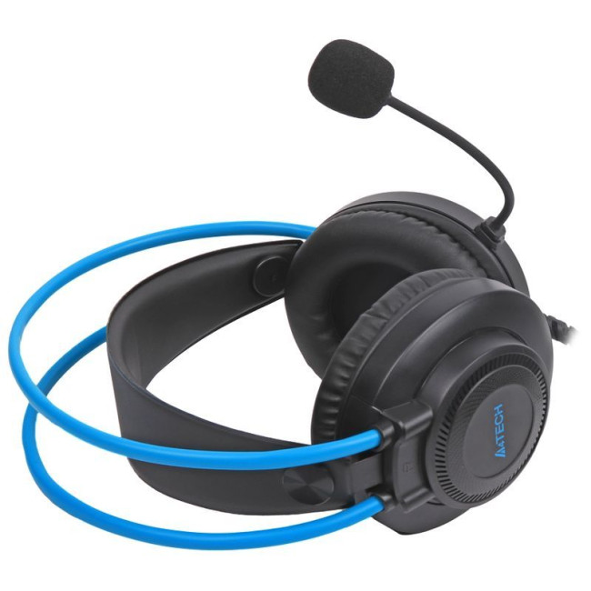 Навушники з мікрофоном, Fstyler AUX 3.5 мм Stereo Headphone, синій