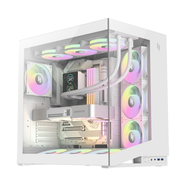 CASE MIDITOWER ATX W/O PSU/NEX C56 WH GAMEMAX