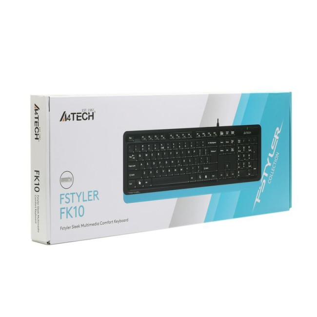 Клавіатура Fstyler Sleek MMedia Comfort, USB, синій