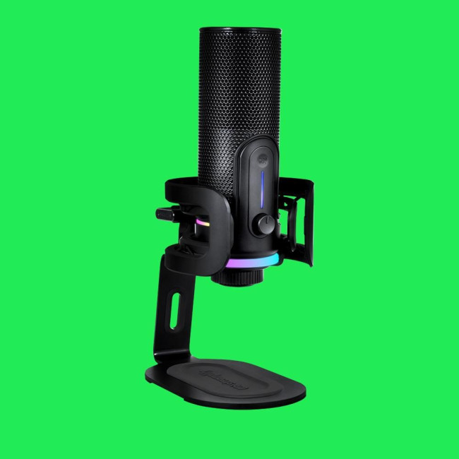 Мікрофон Streamplify MIC PRO-192-RGB-ST, чорний
