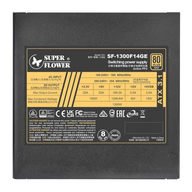 Блок живлення ATX3.1 1300W LEADEX III GOLD (SF-1300F14GE) SUPER FLOWER