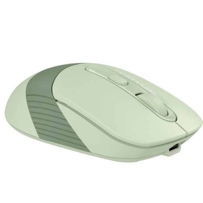 Миша бездротова Fstyler, Bluetooth / 2.4 ГГц, вбудований акумулятор, 2000 DPI, USB, зелений