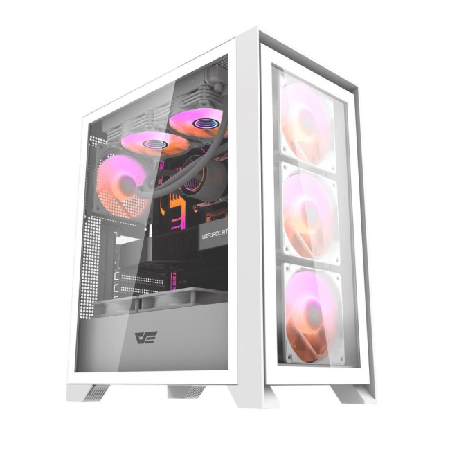 Корпус для комп'ютера DARK FLASH DRX70 GLASS ATX без блока живлення, білий