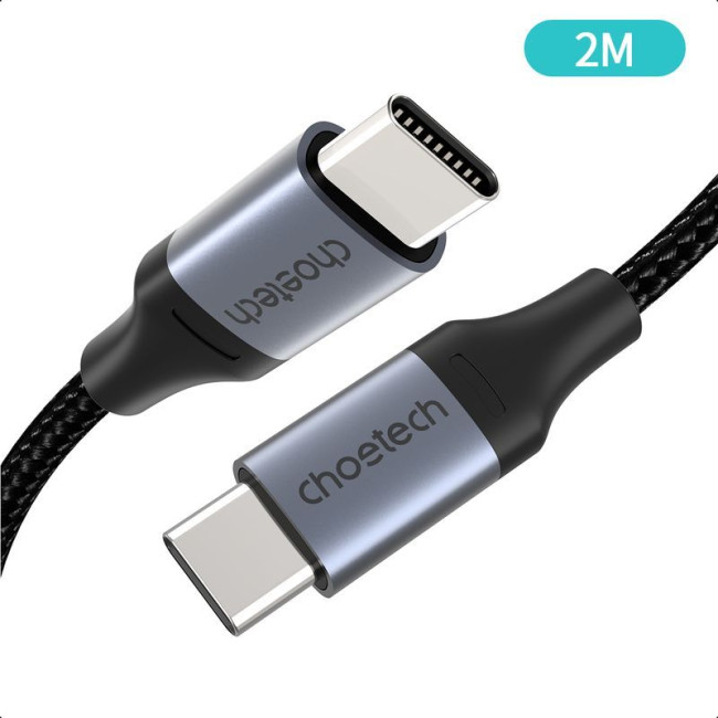 Кабель USB 2.0 C-тато/C-тато, 60 ватт, 2 м, преміум