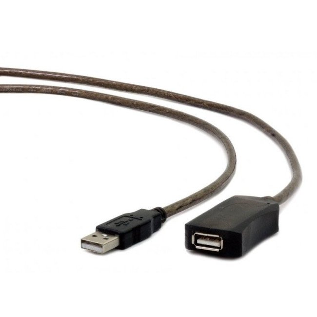 Подовжувач USB 2.0, активний, 15 м, чорний