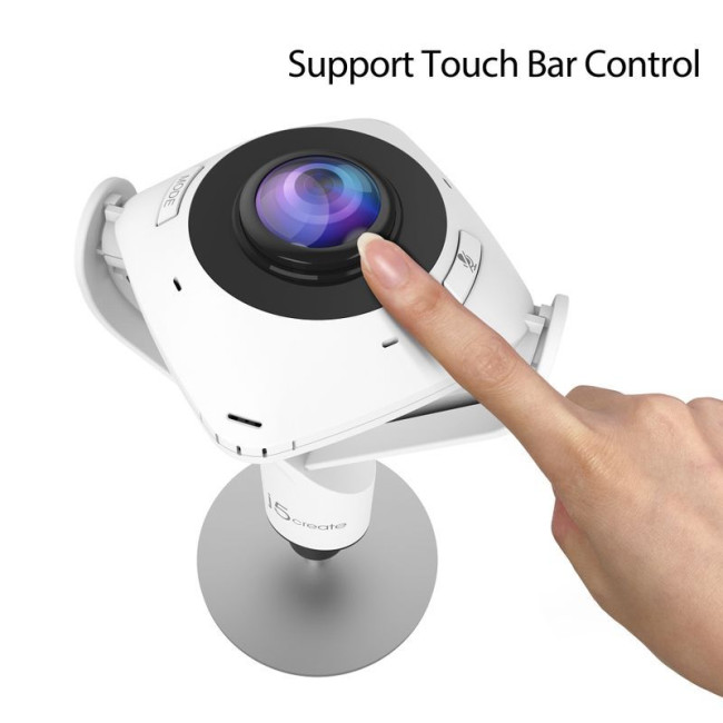 Вебкамера 360°, 1080 P, USB-A/C 3.0, вбудований мікрофон, кріплення 1/4