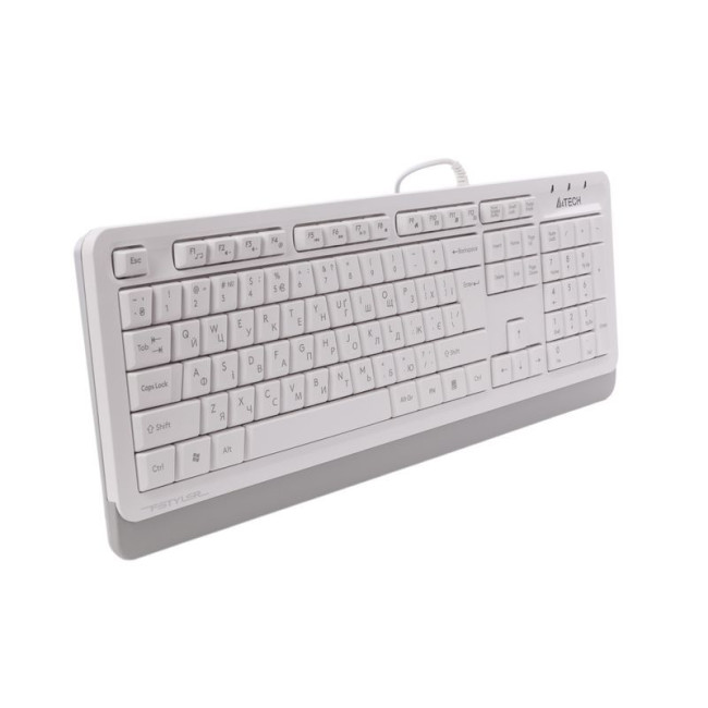 Клавіатура Fstyler Sleek MMedia Comfort, USB, білий