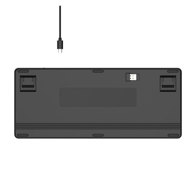 Клавіатура бездротова Fstyler, ножничні перемикачі, Bluetooth / 2.4 ГГц, з акумулятором, чорний