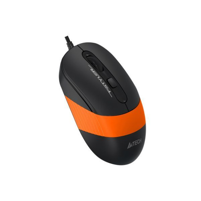 Миша дротова Fstyler, USB, 1600 dpi, чорний + помаранчевий