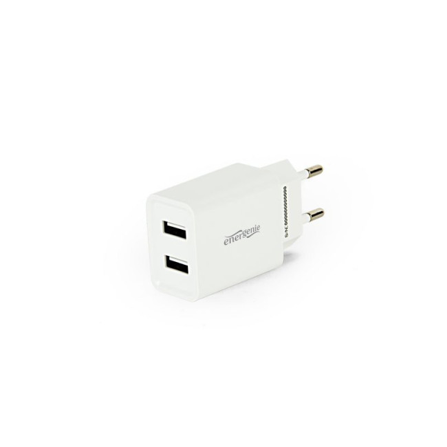 Зарядний пристрій USB 2.1 A, білий
