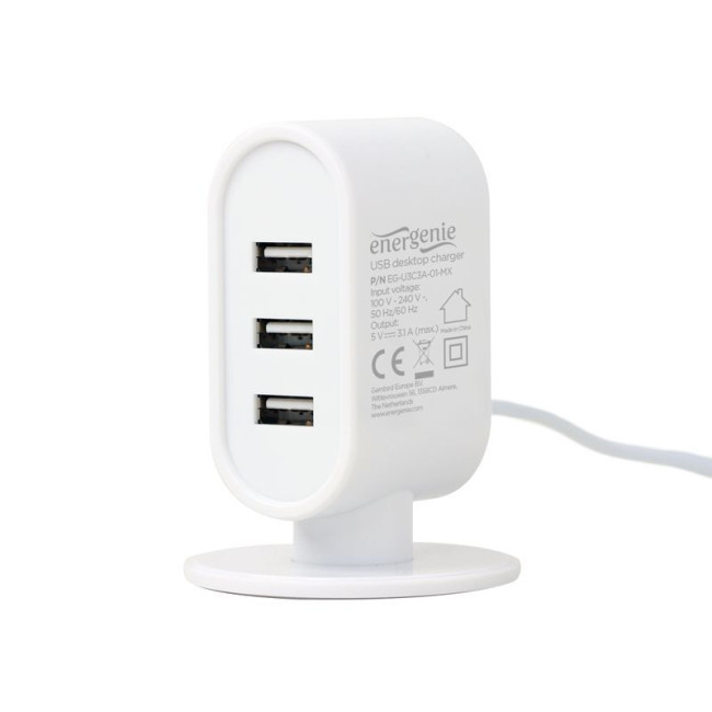 Зарядний пристрій настільний, 3 USB, 3.1 A