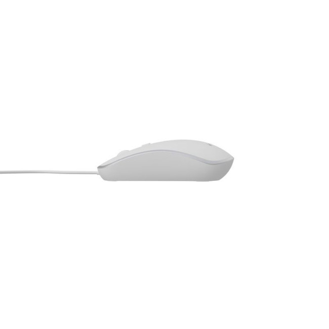 Оптична миша, USB інтерфейс, 1600 dpi, бiло-сiрий