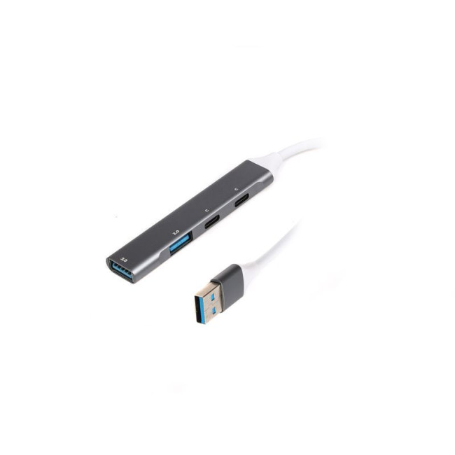Хаб USB 3.0 Type-A на 4 порти (1xUSB-A 3.0, 1xUSB-A 2.0, 2xUSB-C)