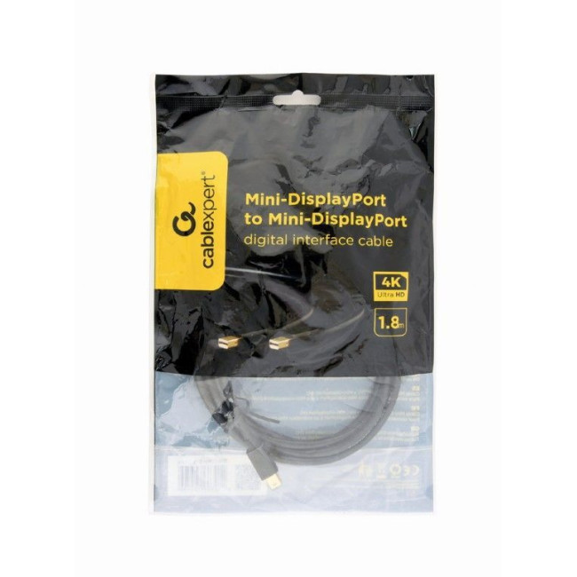 Кабель Mini DisplayPort Mini DisplayPort, 4К 30Гц, 1.8 м