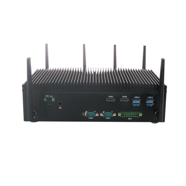 ПК- типу неттоп. IIOT-I530H Lanner Intel i7-1185GRE CPU with DDR4 SODIMM 32GB, 2*HDMI, 2* 2.5GbE & 6*GbE PoE+, 2*RS-232/422/485, 4*USB3.0, Audio, DIO, 1* M.2 B 3042/3052 w/ dual-SIM sockets, 1* M.2 E