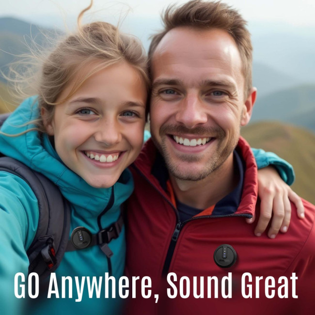 Мікрофон петличний бездротовий Streamplify MIC GO-48-WL, чорний