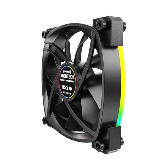 Корпусний вентилятор 120MM RX120 PWM BLACK MONTECH