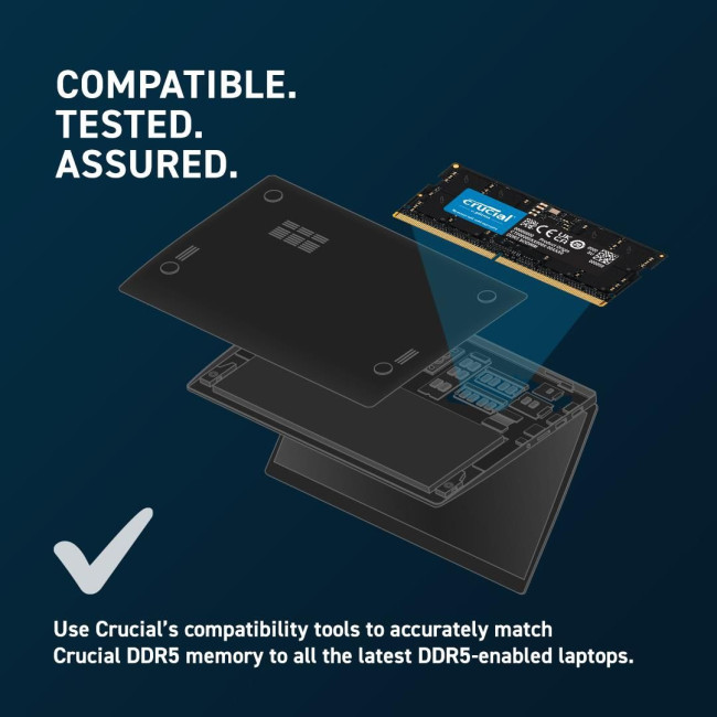 Оперативна пам'ять CRUCIAL 16GB DDR5-5600 SO (CT16G56C46S5)