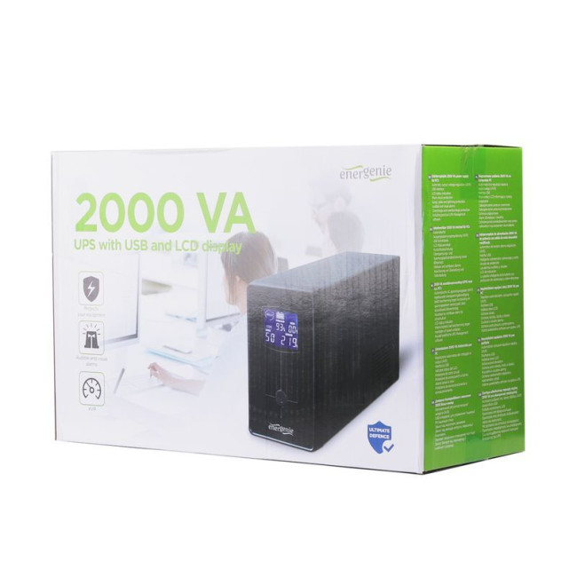 Джерело безперебійного живлення 2000VA, LCD, USB, серія Pro