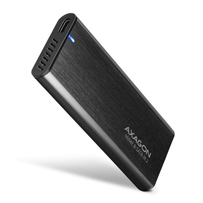 Зовнішній карман для SSD-накопичувачів AXAGON EEM2-SB2 SuperSpeed+ USB-C - M.2 NVMe & SATA SSD RAW box