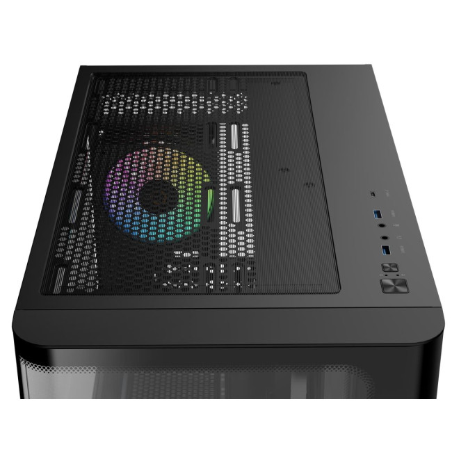Корпус для комп'ютера IOTA C70 BK CURVE ARGB DIGITAL (IOTA-C70-BKD400CD-GL) OCYPUS