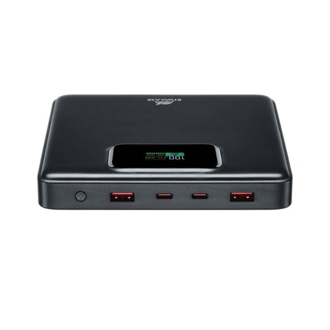 Портативний зарядний пристрій, 25800 mA, PD 100W, з LCD, чорний