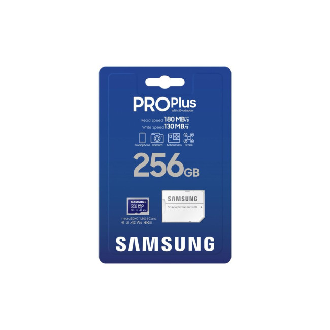 Карта пам'яті MICRO SDXC PRO+ 256GB W/ADAPT. MB-MD256SA/EU SAMSUNG