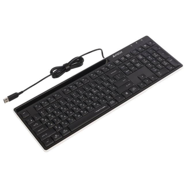 Клавіатура з ножичним перемикачем Fstyler, USB, Quiet typing, чорна