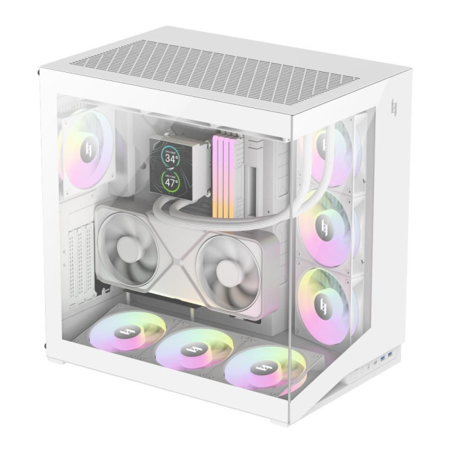CASE MIDITOWER ATX W/O PSU/NEX C56 WH GAMEMAX
