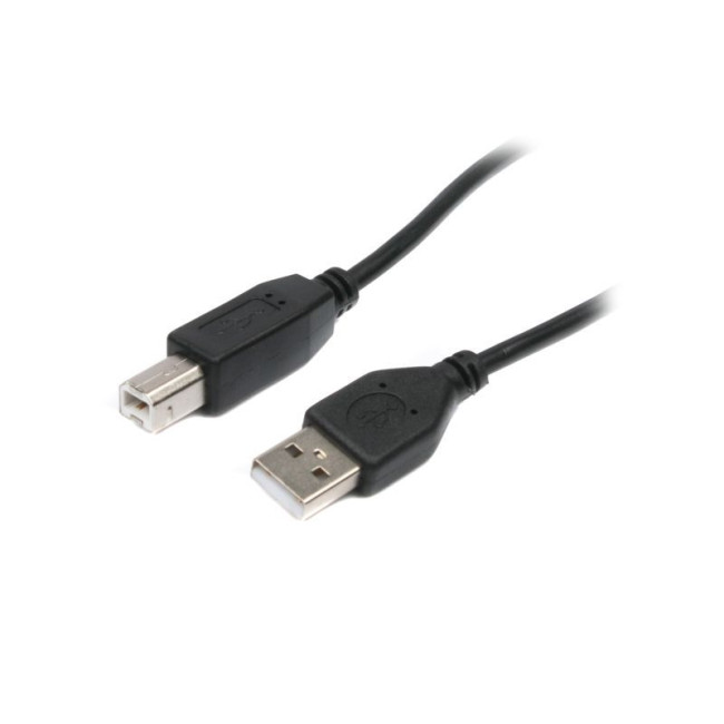 Кабель USB 2.0 AM/BM 1.8 м, чорний