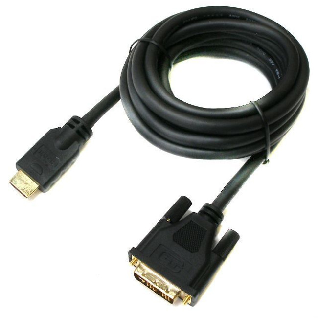 Кабель HDMI-DVI (18+1) 5 м, M/M, в блістері