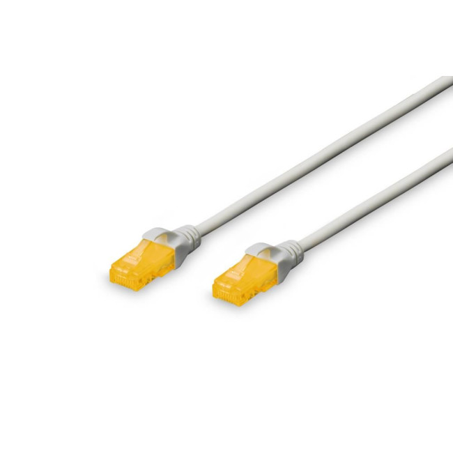 Патч-корд CAT 6A U-UTP, Cu, LSZH AWG 26/7, довжина 3 м, колір сірий DK-1613-A-030 DIGITUS by ASSMANN