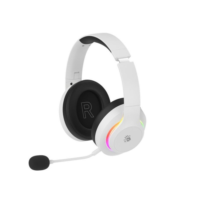 Ігрові бездротові навушники з мікрофоном, RGB підсвічування, Bluetooth + 2.4GHz + 3.5 jack