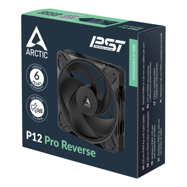 Корпусний вентилятор 120MM P12 PRO REVERSE BLACK ACFAN00331A ARCTIC