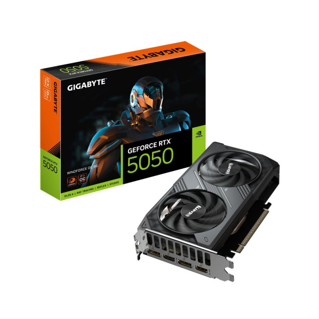 Відеокарта PCIE16 RTX5050 8GB GDDR6 GV-N5050WF2OC-8GD 1.0 GIGABYTE