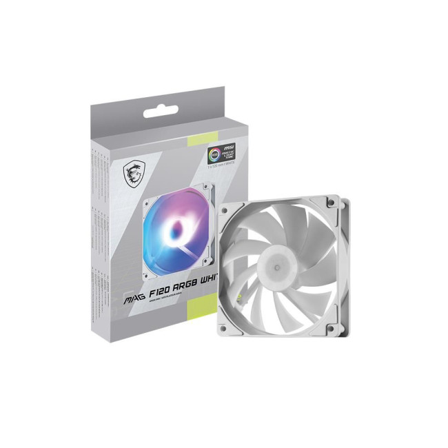 Корпусний вентилятор 120MM MAG F120 ARGB WHITE-1W MSI