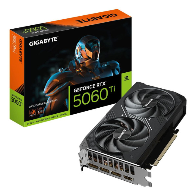 Відеокарта PCIE16 RTX5060TI 8GB GDDR7 GV-N506TWF2MAX OC-8GD GIGABYTE