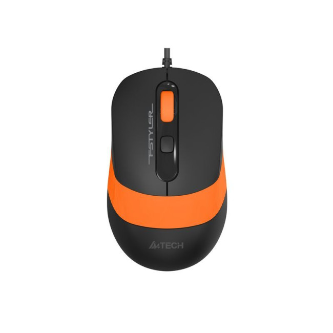 Миша дротова безшумна Fstyler, USB, 1600 dpi, помаранчевий
