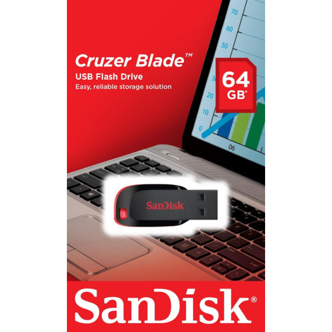 Флеш-пам'ять (накопичувач USB) USB2 64GB SDCZ50-064G-B35 SANDISK
