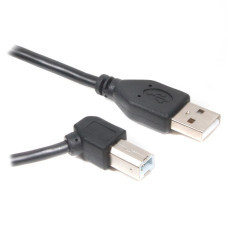 Кабель USB2.0 A-тато/B-тато, кутовий, 1.8 м, преміум