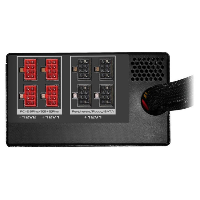 Блок живлення 1050 Вт, 80 Plus Gold, Modular, 140 мм Ultra Quiet Fan, 10 SATA + 6PCI-E