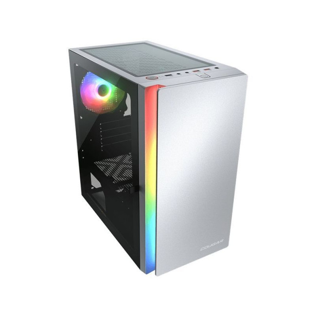 Ігровий корпус, 1*120mm ARGB, вентилятори передвстановлені, Mini ITX / Micro ATX, скляне вікно