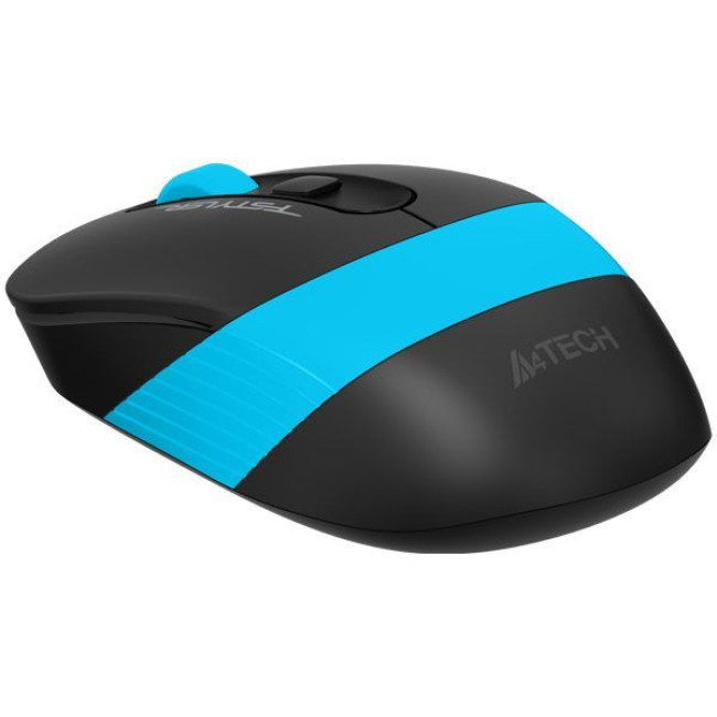 Миша бездротова Fstyler, USB, 2000 dpi, чорний + синій