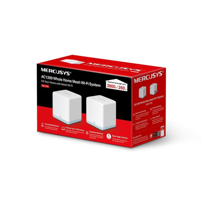 Домашня Mesh Wi-Fi система (2 шт у комплекті), Halo H30(2-pack) MERCUSYS