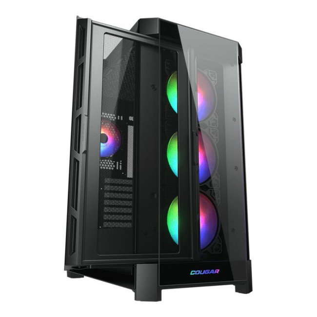 Ігровий корпус, 3*120mm ARGB, 1*120mm ARGB вентилятори передвстановлені, ATX/mATX/mini-ITX, скляне вікно
