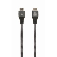 Кабель у блістері HDMI V.2.1, 8К 60 Гц, HDR10, HLG, 48Gbps, YUV 4:4:4, позолочені конектори, 2 м