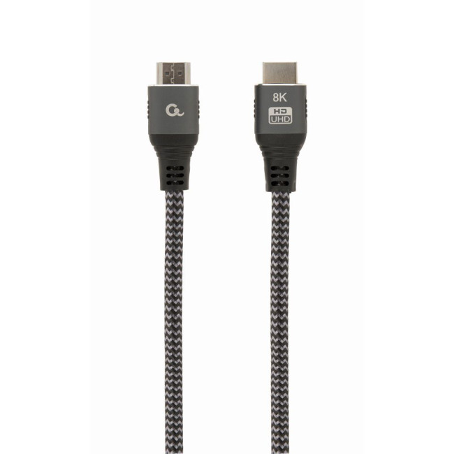 Кабель у блістері HDMI V.2.1, 8К 60 Гц, HDR10, HLG, 48Gbps, YUV 4:4:4, позолочені конектори, 2 м