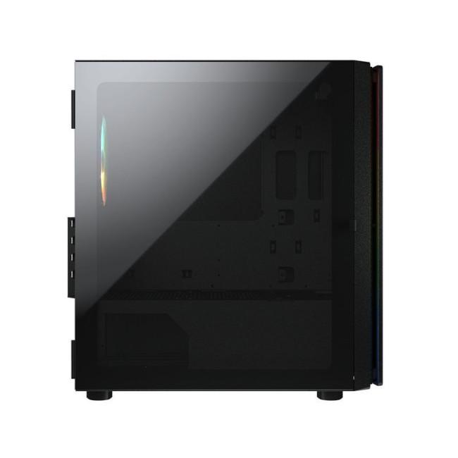 Ігровий корпус, 1*120mm ARGB, вентилятори передвстановлені, Mini ITX / Micro ATX, скляне вікно
