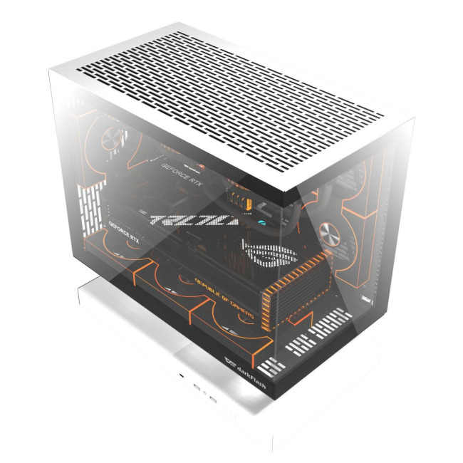 CASE MINITOWER MATX W/O PSU/F1 WHITE DARK FLASH